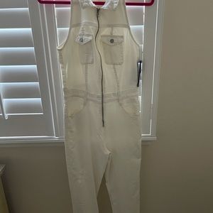 White Denim Jumpsuit size 4